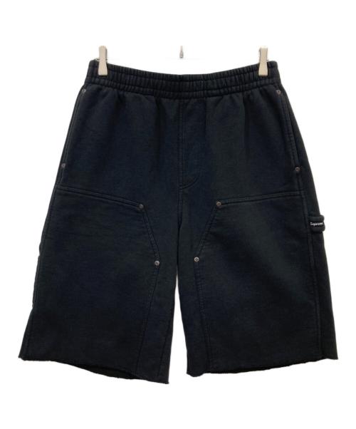 SUPREME（シュプリーム）Supreme (シュプリーム) Double Knee Painter Sweatshort ブラック サイズ:Sの古着・服飾アイテム