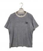 BUDSPOOLバッズプール）の古着「パイル地Tシャツ」｜グレー