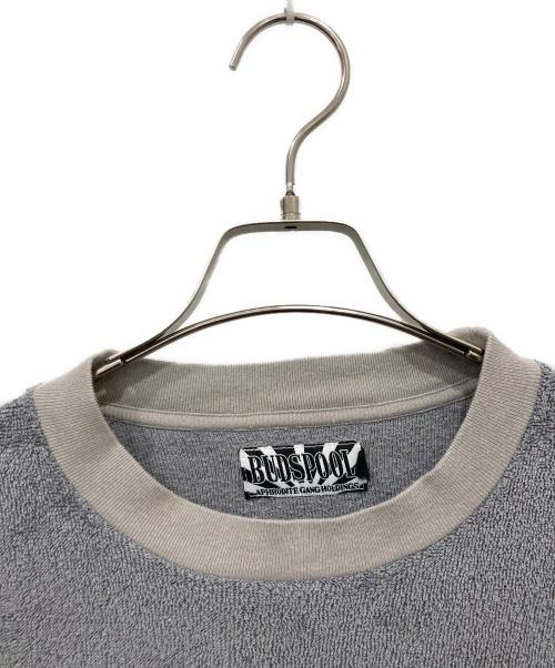 BUDSPOOL（バッズプール）BUDSPOOL (バッズプール) パイル地Tシャツ グレー サイズ:Sの古着・服飾アイテム