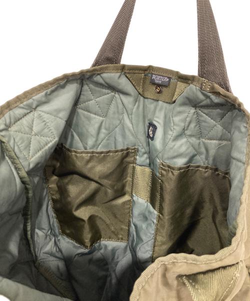 PORTER（ポーター）PORTER (ポーター) KAPTAIN SUNSHINE (キャプテンサンシャイン) Quilting Military Nylon Tote カーキの古着・服飾アイテム