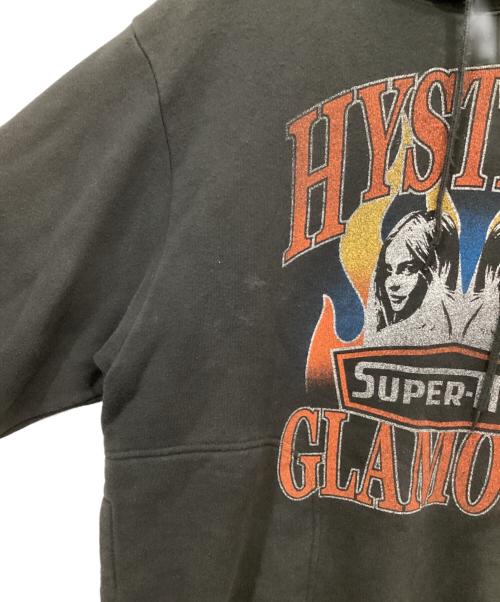 Hysteric Glamour（ヒステリックグラマー）Hysteric Glamour (ヒステリックグラマー) FLARE WOMAN パーカー ブラック サイズ:Lの古着・服飾アイテム