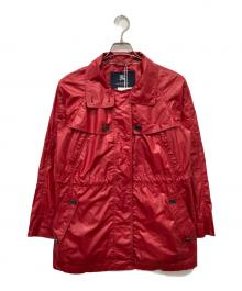 BURBERRY LONDON（バーバリーロンドン）の古着「ジップアップジャケット」｜レッド
