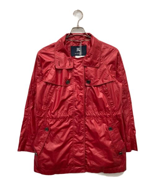 BURBERRY LONDON（バーバリーロンドン）BURBERRY LONDON (バーバリーロンドン) ジップアップジャケット レッド サイズ:11号の古着・服飾アイテム
