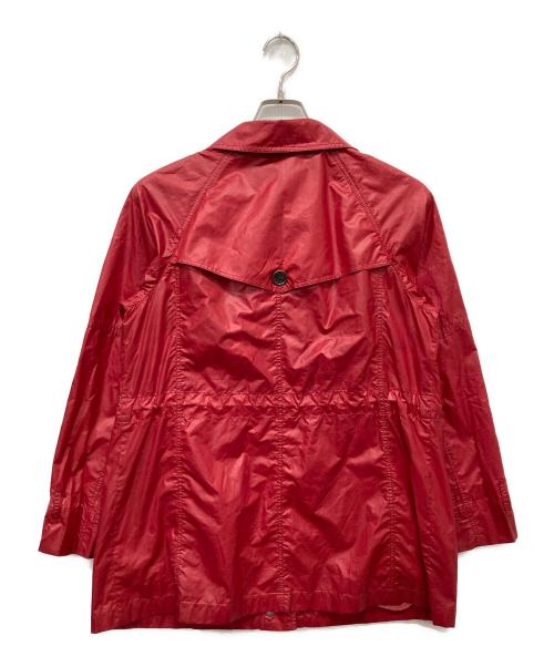 BURBERRY LONDON（バーバリーロンドン）BURBERRY LONDON (バーバリーロンドン) ジップアップジャケット レッド サイズ:11号の古着・服飾アイテム