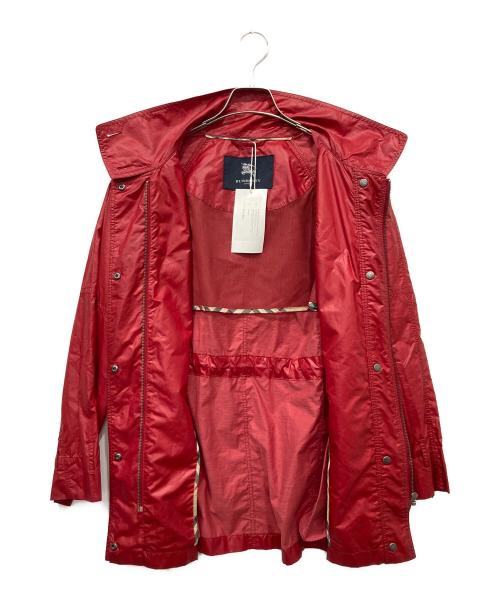 BURBERRY LONDON（バーバリーロンドン）BURBERRY LONDON (バーバリーロンドン) ジップアップジャケット レッド サイズ:11号の古着・服飾アイテム