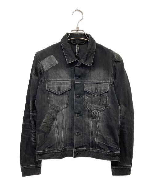 Blackbarrett by Neil Barrett（ブラックバレット）BLACKBARRETT by neil barrett (ブラックバレット) コーティングデニムジャケット ブラック サイズ:1の古着・服飾アイテム