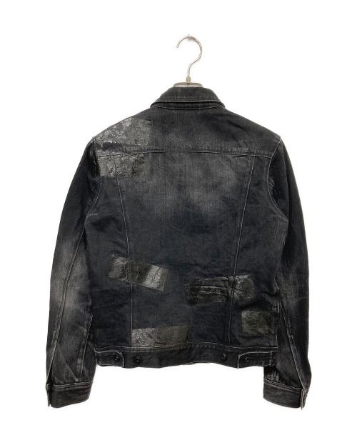 Blackbarrett by Neil Barrett（ブラックバレット）BLACKBARRETT by neil barrett (ブラックバレット) コーティングデニムジャケット ブラック サイズ:1の古着・服飾アイテム