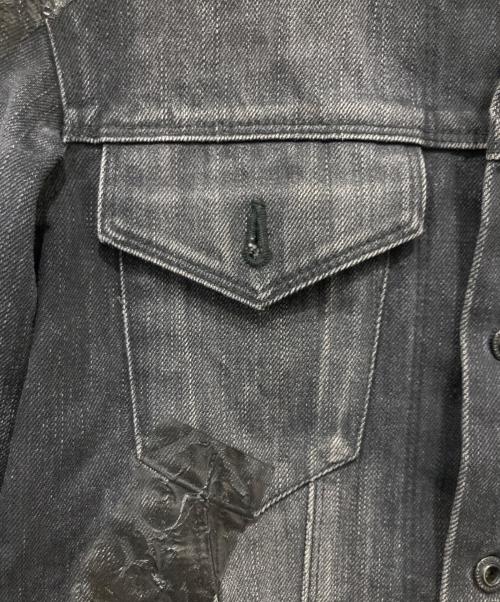 Blackbarrett by Neil Barrett（ブラックバレット）BLACKBARRETT by neil barrett (ブラックバレット) コーティングデニムジャケット ブラック サイズ:1の古着・服飾アイテム