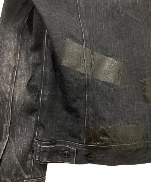Blackbarrett by Neil Barrett（ブラックバレット）BLACKBARRETT by neil barrett (ブラックバレット) コーティングデニムジャケット ブラック サイズ:1の古着・服飾アイテム