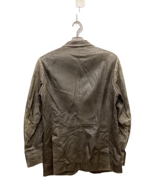 NEIL BARRETT（ニールバレット）NEIL BARRETT (ニールバレット) レザーテーラードジャケット ブラウン サイズ:Mの古着・服飾アイテム