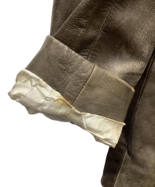 NEIL BARRETT（ニールバレット）NEIL BARRETT (ニールバレット) レザーテーラードジャケット ブラウン サイズ:Mの古着・服飾アイテム