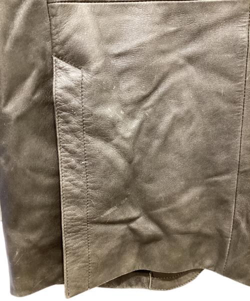 NEIL BARRETT（ニールバレット）NEIL BARRETT (ニールバレット) レザーテーラードジャケット ブラウン サイズ:Mの古着・服飾アイテム