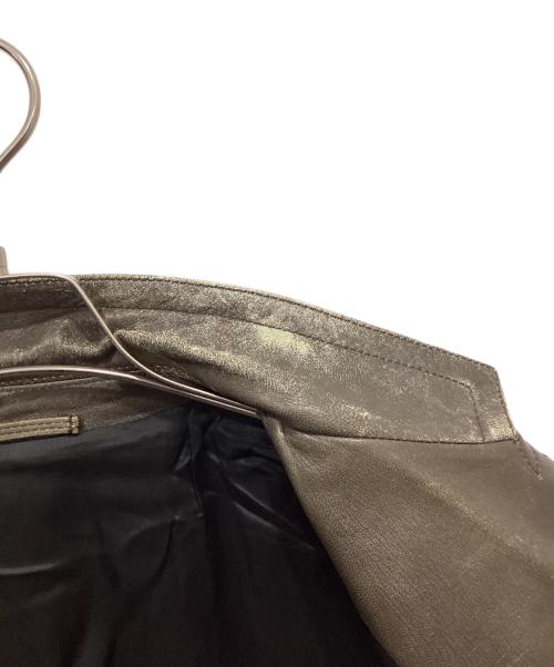 NEIL BARRETT（ニールバレット）NEIL BARRETT (ニールバレット) レザーテーラードジャケット ブラウン サイズ:Mの古着・服飾アイテム