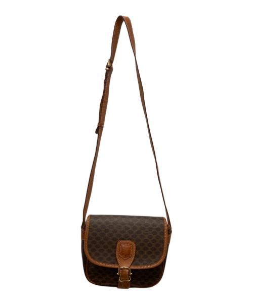 CELINE（セリーヌ）CELINE (セリーヌ) マカダム ショルダーバッグ ブラウンの古着・服飾アイテム