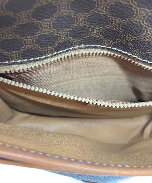 CELINE（セリーヌ）CELINE (セリーヌ) マカダム ショルダーバッグ ブラウンの古着・服飾アイテム