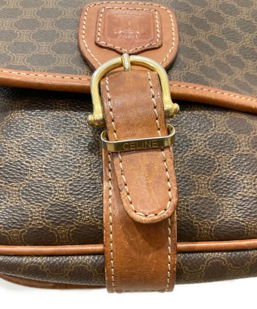 CELINE（セリーヌ）CELINE (セリーヌ) マカダム ショルダーバッグ ブラウンの古着・服飾アイテム