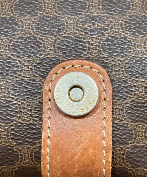 CELINE（セリーヌ）CELINE (セリーヌ) マカダム ショルダーバッグ ブラウンの古着・服飾アイテム