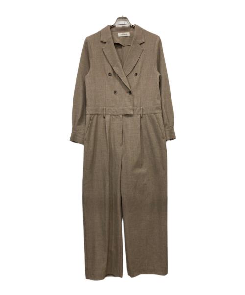 THE PAUSE（ザポーズ）THE PAUSE (ザポーズ) テーラーカラージャンプスーツ ベージュ サイズ:Freeの古着・服飾アイテム