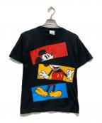 MICKEY & CO×DISNEYミッキー＆コー×ディズニー）の古着「90’s プリントTシャツ」｜ブラック