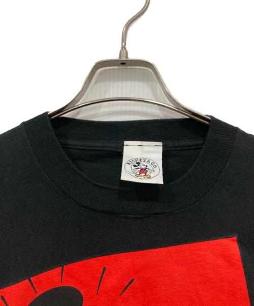 MICKEY & CO（ミッキー＆コー）Mickey & Co (ミッキー＆コー) Disney (ディズニー) 90’s プリントTシャツ ブラック サイズ:Sの古着・服飾アイテム
