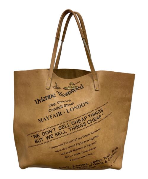 Vivienne Westwood ANGLOMANIA（ヴィヴィアンウエストウッドアングロマニア）Vivienne Westwood ANGLOMANIA (ヴィヴィアンウエストウッドアングロマニア) トートバッグ ブラウンの古着・服飾アイテム