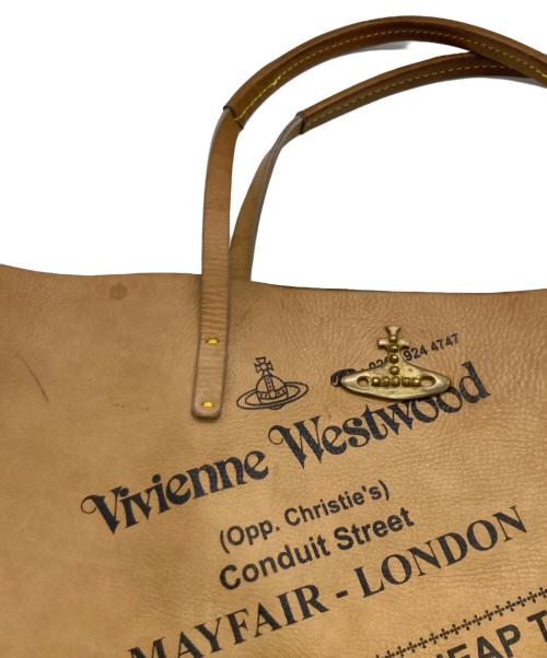 Vivienne Westwood ANGLOMANIA（ヴィヴィアンウエストウッドアングロマニア）Vivienne Westwood ANGLOMANIA (ヴィヴィアンウエストウッドアングロマニア) トートバッグ ブラウンの古着・服飾アイテム