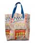 me ISSEY MIYAKE (ミーイッセイ ミヤケ) PVCトートバッグ ピンク×ブルー：12000円