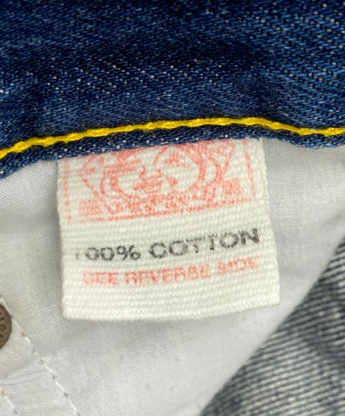 EVISU（エヴィス）EVISU (エヴィス) 赤カモメ シンチバック デニムパンツ インディゴ サイズ:36の古着・服飾アイテム