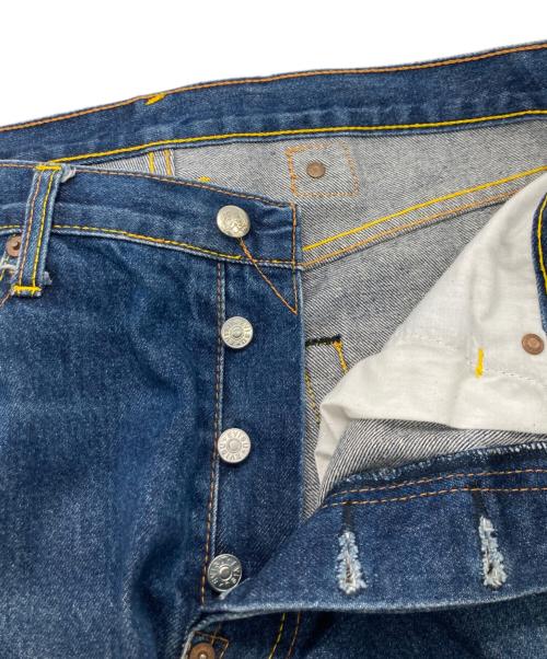 EVISU（エヴィス）EVISU (エヴィス) 赤カモメ シンチバック デニムパンツ インディゴ サイズ:36の古着・服飾アイテム