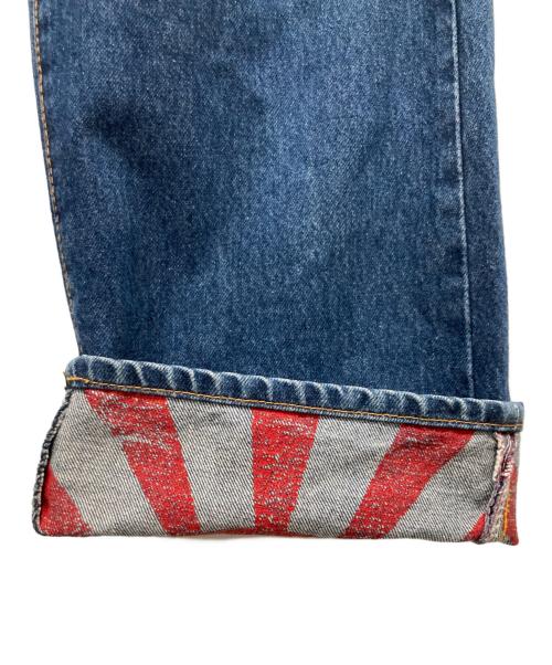 EVISU（エヴィス）EVISU (エヴィス) 赤カモメ シンチバック デニムパンツ インディゴ サイズ:36の古着・服飾アイテム