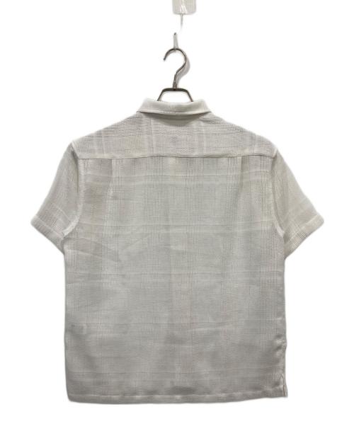 SUPREME（シュプリーム）Supreme (シュプリーム) 23SS Mesh Stripe S/S Shirt ホワイト サイズ:Sの古着・服飾アイテム