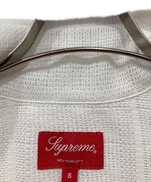 SUPREME（シュプリーム）Supreme (シュプリーム) 23SS Mesh Stripe S/S Shirt ホワイト サイズ:Sの古着・服飾アイテム