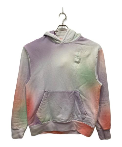 NIKE（ナイキ）NIKE (ナイキ) M J JB FLC HOODIE PINK GLAZE 23FA ラベンダー×グリーン サイズ:Mの古着・服飾アイテム