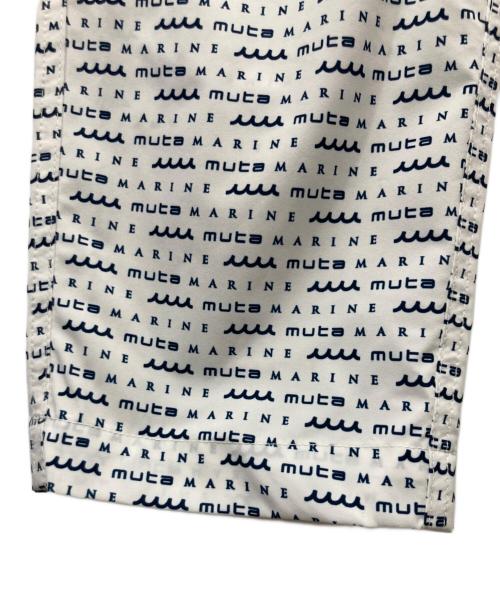 muta MARINE（ムータマリン）muta MARINE (ムータマリン) Eco-Hybrid ストレッチパンツ ホワイト×ネイビー サイズ:5の古着・服飾アイテム