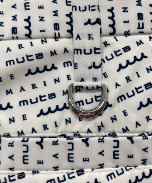 muta MARINE（ムータマリン）muta MARINE (ムータマリン) Eco-Hybrid ストレッチパンツ ホワイト×ネイビー サイズ:5の古着・服飾アイテム