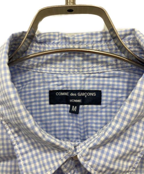 COMME des GARCONS HOMME（コムデギャルソン オム）COMME des GARCONS HOMME (コムデギャルソン オム) ギンガムチェックシャツ ブルー サイズ:Mの古着・服飾アイテム