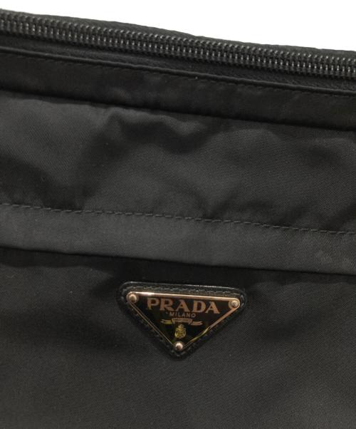 PRADA（プラダ）PRADA (プラダ) ナイロンショルダーバッグ ブラックの古着・服飾アイテム