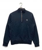 FRED PERRYフレッドペリー）の古着「Half ZIP SWEATSHIRT」｜ネイビー