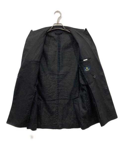 giannetto（ジャンネット）giannetto (ジャンネット) リネンダブルジャケット ブラック サイズ:44の古着・服飾アイテム