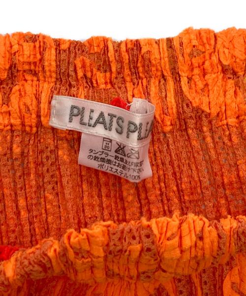 PLEATS PLEASE（プリーツプリーズ）PLEATS PLEASE (プリーツプリーズ) プリーツメッシュ ロング スカート オレンジ サイズ:1の古着・服飾アイテム