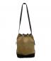 LOEWE (ロエベ) 巾着ショルダーバッグ ベージュ×ダークブラウン：18000円