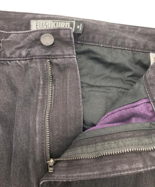 EVISU（エヴィス）EVISU (エヴィス) ツートーンダメージ加工オーバーサイズカーゴパンツ ブラック サイズ:Mの古着・服飾アイテム