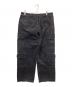 EVISU (エヴィス) ツートーンダメージ加工オーバーサイズカーゴパンツ ブラック サイズ:M：18000円