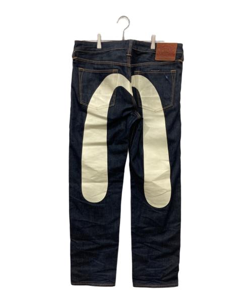 EVISU（エヴィス）EVISU (エヴィス) ダイコックプリントバギージーンズ インディゴ サイズ:W32の古着・服飾アイテム