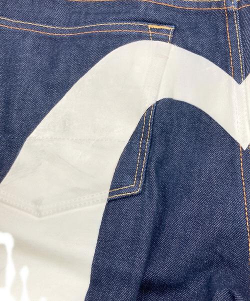 EVISU（エヴィス）EVISU (エヴィス) ダイコックプリントバギージーンズ インディゴ サイズ:W32の古着・服飾アイテム