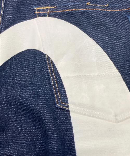 EVISU（エヴィス）EVISU (エヴィス) ダイコックプリントバギージーンズ インディゴ サイズ:W32の古着・服飾アイテム