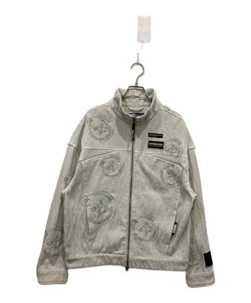 EVISU（エヴィス）EVISU (エヴィス) All-Over Logo Jacquard Trucker Jacket ホワイト サイズ:Sの古着・服飾アイテム