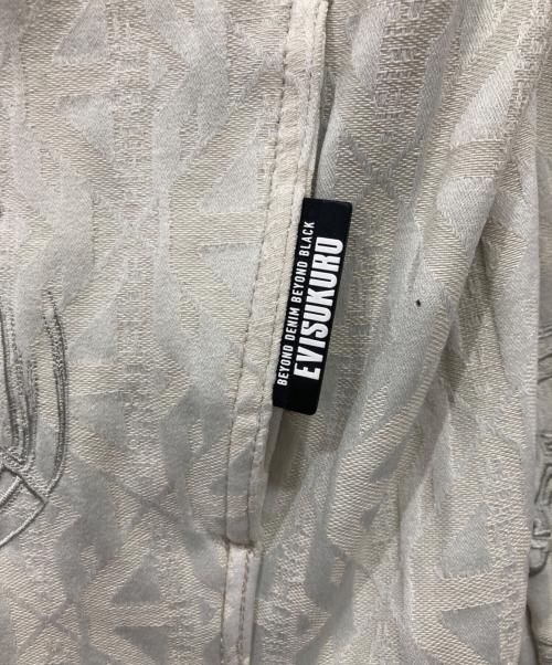 EVISU（エヴィス）EVISU (エヴィス) All-Over Logo Jacquard Trucker Jacket ホワイト サイズ:Sの古着・服飾アイテム