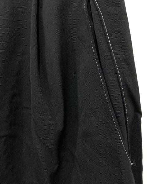 Y's（ワイズ）Y's (ワイズ) ウールギャバステッチパンツ ブラック サイズ:2の古着・服飾アイテム