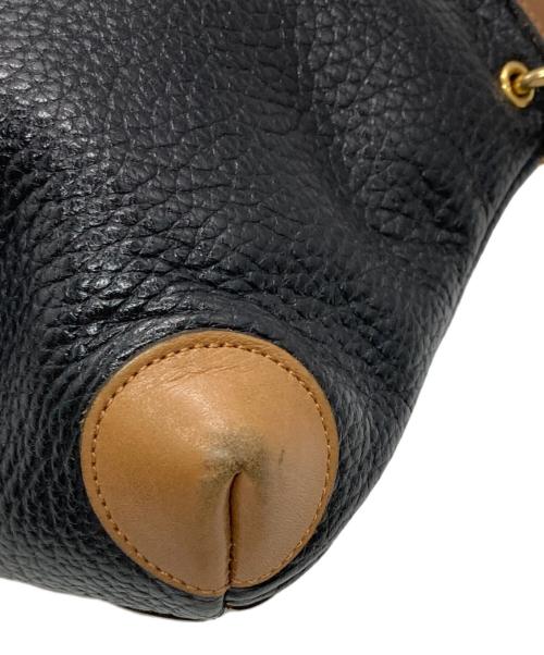 Christian Dior（クリスチャン ディオール）Christian Dior (クリスチャン ディオール) レザーショルダーバッグ ブラックの古着・服飾アイテム